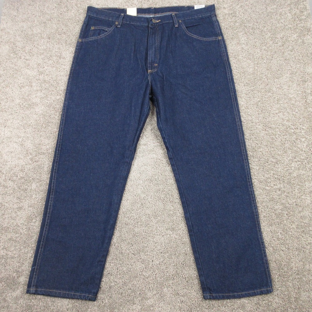 Wrangler Jeans Mens 40x29 Blue Rugged Wear Classic Fit‎ Straight Denim Pants NEW